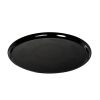 Fineline Settings 	7601-BK 16-Inch Platter Pleasers Round Black Plastic Catering Tray, 25/CS