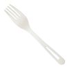 World Centric FO-PS-I, 7-inch White PLA Forks, 750/CS