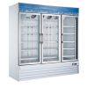 Omcan FR-CN-0052-HC, 79-inch 3 Glass Doors Coated Steel Reach-In Freezer, 52.3 Cu.Ft