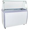 Omcan FR-CN-0360-S, 59-inch Flat Glass Ice Cream Dipping Freezer
