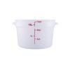 C.A.C. FS2P-12T, 12 Qt Polypropylene Clear Round Food Storage Container