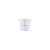 C.A.C. FS2P-1T, 1 Qt Polypropylene Clear Round Food Storage Container