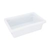 C.A.C. FS4H-6W, 18x12x6-inch Polyethylene Half-Size White Food Storage Box