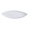 Yanco FU-211 11x5.5-Inch Porcelain Fuji Oval Dish Plate, DZ