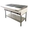 Omcan FW-CN-0003-H, 44-inch 3 Pans Stainless Steel Open Well Electric Steam Table