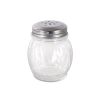C.A.C. G5CS-6P, 6 Oz Glass Cheese Shaker with Stainless Steel Perforated Top, DZ