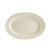 C.A.C. GAD-12, 10.5-Inch Bone White Oval Porcelain Platter, 2 DZ/CS