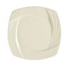 C.A.C. GAD-SQ7, 7.5-Inch Bone White Square Porcelain Plate, 3 DZ/CS