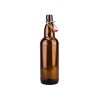 SafePro GB16BR, 0.5L / 16.9 Oz Brown Glass Bottle with Stopper, EA (Discontinued)