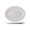 C.A.C. GDC-51, 15.75-Inch White Porcelain Serving Oval Platter, DZ