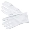 Winco GLC-M, White Cotton Disposable Service Gloves, Size M, 6-Pair Pack