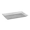 Winco HPO-14, 13.75x7.75x1-Inch Oblong Serving Display Tray, Hammered Steel