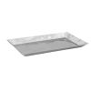 Winco HPO-15, 15x8.5x1-Inch, Oblong Serving Tray, Hammered Steel