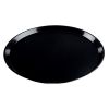 Fineline Settings HR0012.BK, 12-inch Platter Pleasers Black Angled High Rim Catering Platter, 25/CS