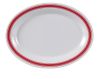 Yanco HS-209 9.5x7.25-Inch Houston Melamine Oval White Platter, 24/CS
