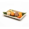 STI ST-4G-BASE, 7.25x5.13x1.25-Inch Wheat Straw Sushi Tray, 800/CS (Lids Sold Separately)