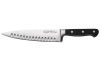 Winco KFP-84, 8-Inch Acero Chef's Knife, Hollow Ground, POM Handle, Black, NSF