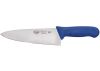 Winco KWP-80U, 8-Inch Stal High Carbon Steel Chefs Knife, Polypropylene Handle, Blue, NSF