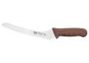 Winco KWP-92N, 9-Inch Stal High Carbon Steel Offset Bread Knife, Polypropylene Handle, Brown, NSF