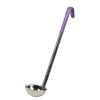 Winco LDC-4P, 4-Ounce Stainless Steel Ladle with Purple Handle, Allergen Free