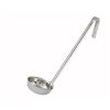 Winco LDFB-8, 8-Ounce Stainless Steel Flat Bottom One-Piece Ladle (Discontinued)