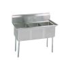 L&J LJ1416-3 14x16-inch Stainless Steel 3-Compartment Sink