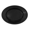 C.A.C. LV-13-BLK, 11.5-Inch Black Stoneware Oval Platter, DZ