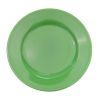 C.A.C. LV-9-G, 9.75-Inch Green Stoneware Plate with Rolled Edge, 2 DZ/CS