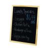 Winco MBB-1, Marker Board with Wooden Frame, Natural Finish