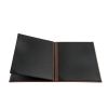 C.A.C. MCC4-11BN, 8.5x11-inch 4-Panel Faux Leather Brown Menu Cover