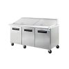 Maxx Cold MCR-72M, 75.5x33x44-Inch Mega Top Sandwich/Salad Prep Table Refrigerator, 20 Cu. Ft, 702 Watt, Self-Contained, ETL, ETL Sanitation