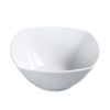 Yanco ML-409 64 Oz 9.5-Inch Mainland Porcelain Square White Salad Bowl, 24/CS