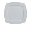 Yanco MM-12-SQ 12-Inch Miami Porcelain Square White Plate, DZ