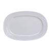 Yanco MM-94 14x10-Inch Miami Porcelain Rectangular White Platter, DZ