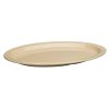 Winco MMPO-1510, 15.5x10.88-Inch Oval Melamine Platters with Narrow Rim, Tan, 1 Dozen, NSF