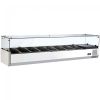 Marchia MTR8 80-inch Refrigerated Countertop Salad Bar, Topping Rail