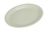 Yanco NR-13 11.5x9.25-Inch Normandy Melamine Round American White Platter With Narrow Rim, DZ