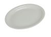 Yanco NR-40 7.125x5.75-Inch Normandy Melamine Round American White Platter With Narrow Rim, 36/CS