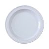 Yanco NS-108W 8-Inch Nessico Melamine Round White Dinner Plate, 48/CS