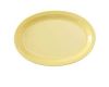 Yanco NS-512Y 12x6.75-Inch Nessico Melamine Oval Yellow Platter With Narrow Rim, 24/CS
