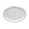 Yanco NS-515W 13.25x9.5-Inch Nessico Melamine Oval White Platter With Narrow Rim, DZ