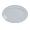 Yanco PA-209 9.5x6.75-Inch Paris Porcelain Round Super White Platter With Smooth Surface, 24/CS