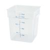 Winco PCSC-18C, 18-Quart Clear Square Polycarbonate Food Storage Container, NSF