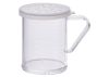 Winco PDG-10CL, 10oz Dredge with Clear Snap-on Lid, Large Hole