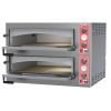 Omcan PE-IT-0038-DS, 39-inch Double Chamber Stainless Steel Electric Pizza Oven, 11200W