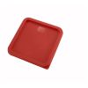 Winco PECC-68, Red Polyethylene Cover For 6- And 8-Quart Square Containers, NSF