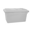 Winco PFFW-6, 18x26x6-Inch Polyethylene Food Storage Box, White