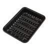 SafePro PL10KBK, 10.63x6.88x2.21-Inch #10K Black PP Plastic Meat Trays, 500/PK