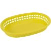 Winco PLB-Y, Premium Oval Platter Basket, Sunshine Yellow, 1 Dozen