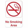Thunder Group PLIS6905RK, 6x9-inch 'No Smoking Area' Information Sign